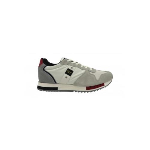 Blauer Beige Mocka Herr Sneakers Multicolor, Herr