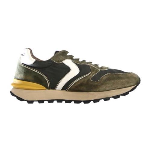 Voile Blanche Gröna Sneakers Paris Race Man Green, Herr