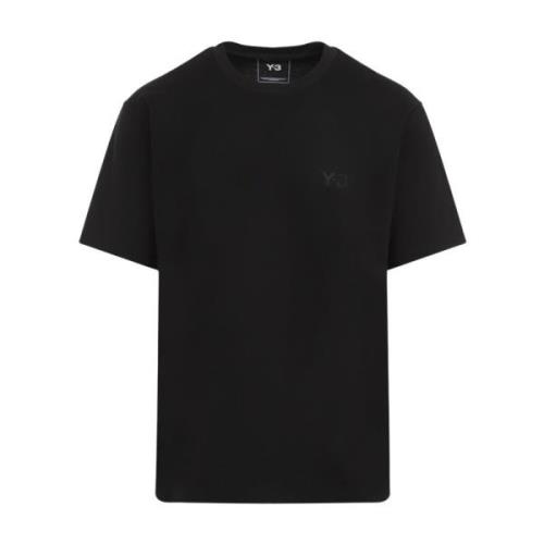 Y-3 Svart kortärmad T-shirt Black, Herr