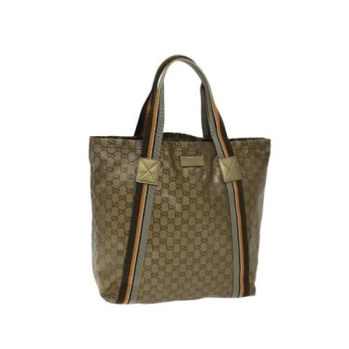 Gucci Vintage Pre-owned Canvas gucci-vskor Brown, Dam