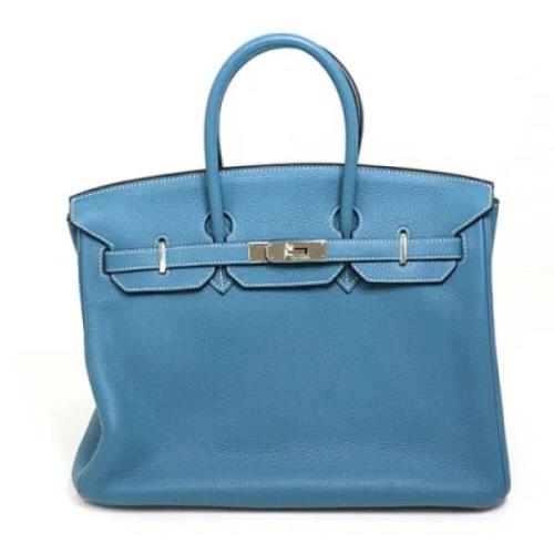 Hermès Vintage Pre-owned Laeder handvskor Blue, Dam