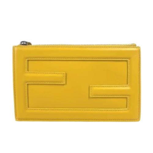 Fendi Vintage Pre-owned Laeder fendi-vskor Yellow, Dam