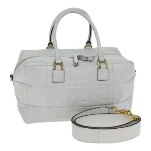 Fendi Vintage Pre-owned Laeder fendi-vskor White, Dam