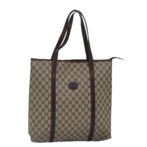 Gucci Vintage Pre-owned Laeder totevskor Brown, Dam