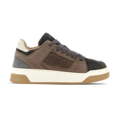 Hogan Bruna Sneakers med Frontstängning Brown, Herr