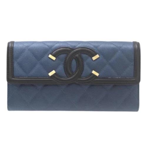 Chanel Vintage Pre-owned Tyg plnbcker Blue, Dam