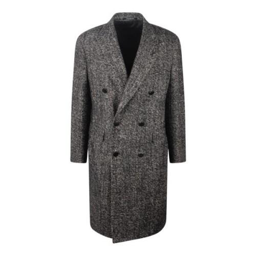 Tagliatore Tweed Coat Gray, Herr