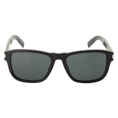 Saint Laurent SL 710 Svart Acetat Glasögon Black, Unisex