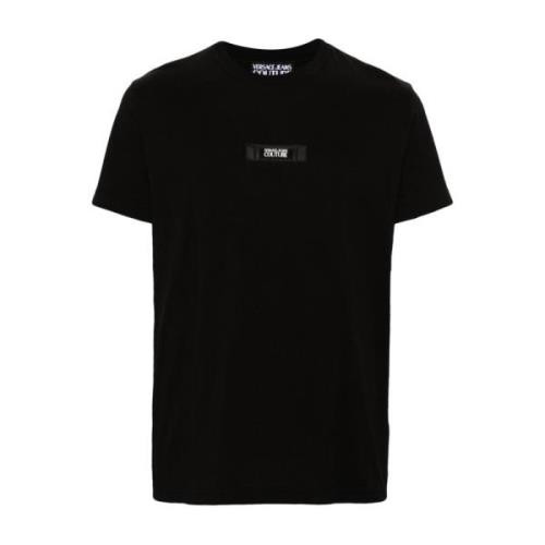 Versace Jeans Couture Svarta T-shirts och Polos ***cv Black, Herr