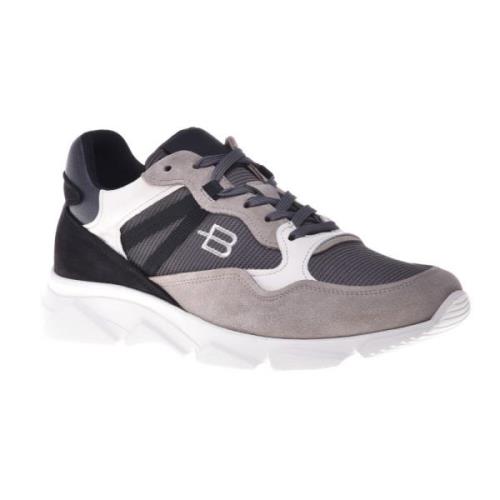 Baldinini Trainers in taupe and grey suede and fabric Multicolor, Herr