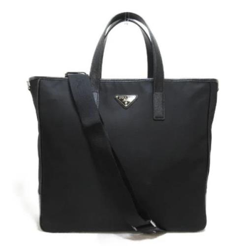 Prada Vintage Pre-owned Nylon prada-vskor Black, Dam