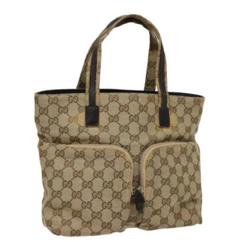 Gucci Vintage Pre-owned Canvas gucci-vskor Yellow, Dam