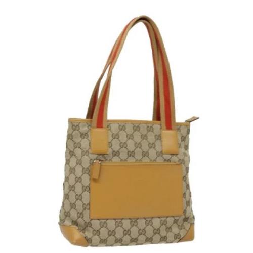 Gucci Vintage Pre-owned Canvas gucci-vskor Brown, Dam