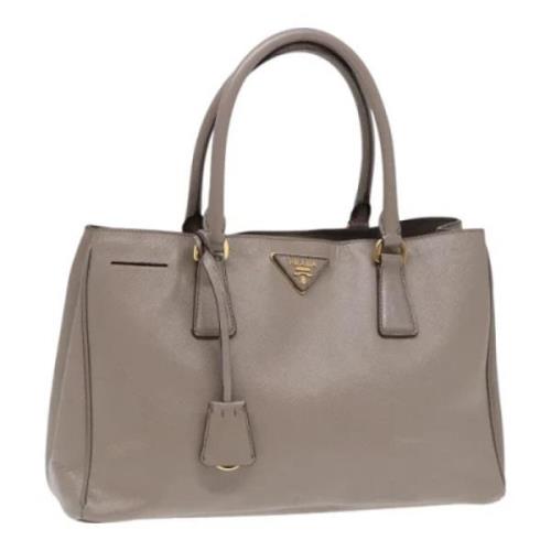 Prada Vintage Pre-owned Laeder handvskor Gray, Dam