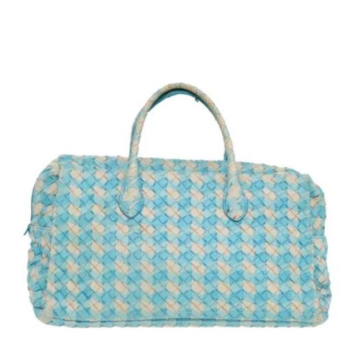 Bottega Veneta Vintage Pre-owned Laeder handvskor Blue, Dam