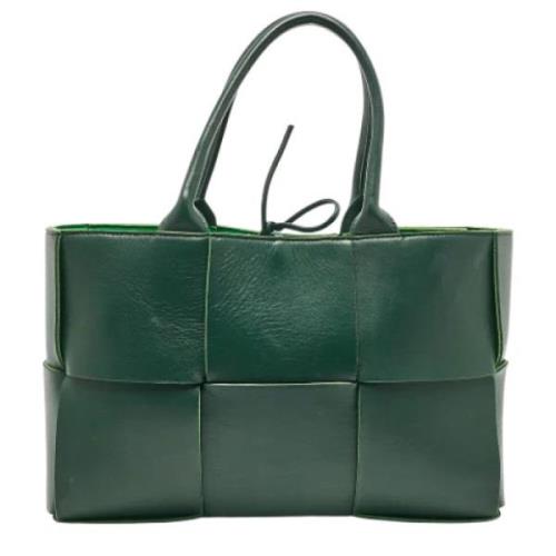 Bottega Veneta Vintage Pre-owned Laeder totevskor Green, Dam