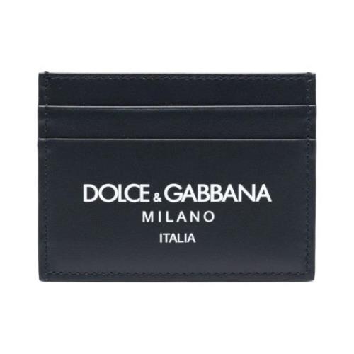 Dolce & Gabbana Logo-print Korthållare Blue, Herr