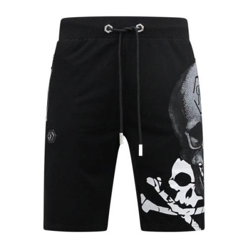 Enos Skull - Rhinestone Shorts - 7976 Black, Herr