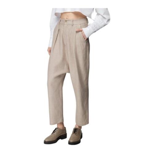 Vespucci by VSP Wide Trousers Beige, Dam