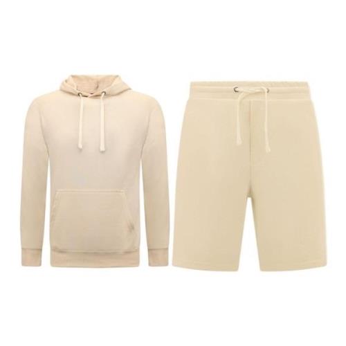 Enos Hoodie Herr - Sweatshirt Short Herr - SET Beige, Herr