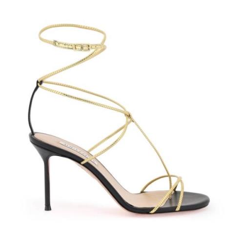 Aquazzura T-bar Roman Romance sandaler Yellow, Dam