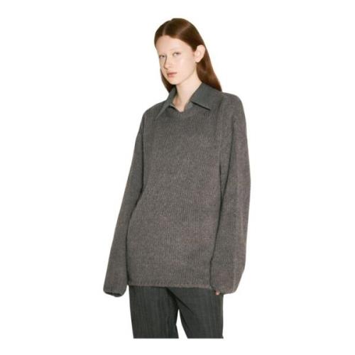 Our Legacy Ullblandning Crewneck Stickad Tröja Gray, Dam