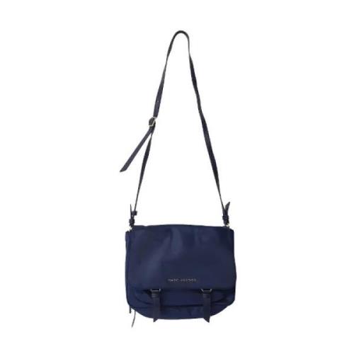 Marc Jacobs Pre-owned Pre-owned Nylon axelremsvskor Blue, Dam