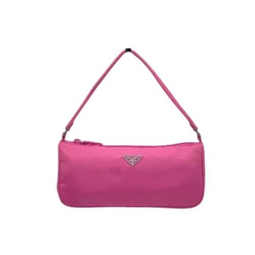 Prada Vintage Pre-owned Canvas prada-vskor Pink, Dam