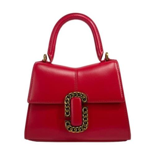 Marc Jacobs Röd Läder Mini Crossbody-väska Red, Dam