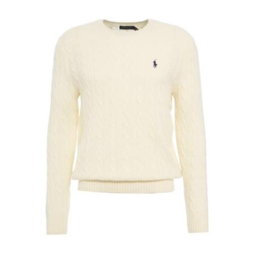 Ralph Lauren Herrkläder Stickat Vitt Aw24 White, Herr