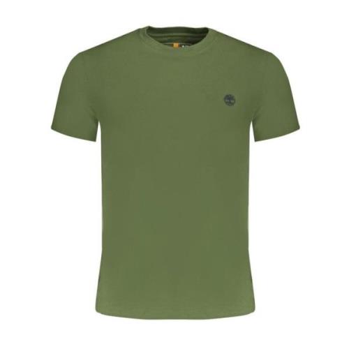 Timberland Grön Bomull Crew Neck T-shirt Green, Herr