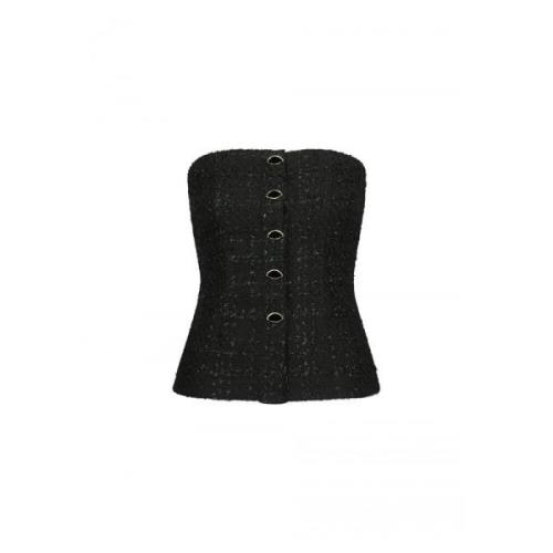 Fabienne Chapot Twinnie Tweed Top Black, Dam