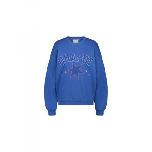 Fabienne Chapot Terry Sport Heart Sweater Blue, Dam