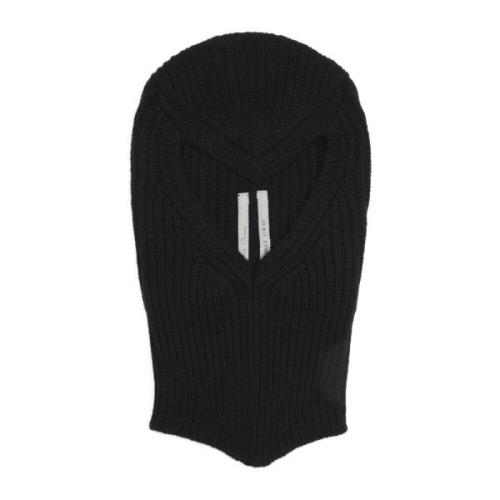 Rick Owens Svart Skull Beanie Mössa Black, Dam