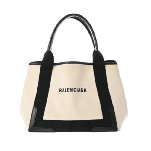 Balenciaga Vintage Pre-owned Canvas balenciaga-vskor Beige, Dam