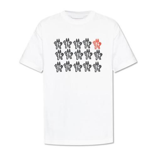 Moncler T-shirt med logotyp White, Herr