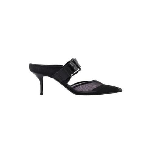 Alexander McQueen Pre-owned Pre-owned Laeder mules Black, Dam