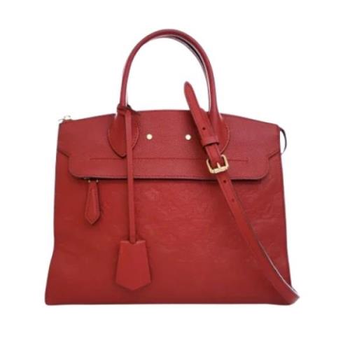 Louis Vuitton Vintage Pre-owned Laeder handvskor Red, Dam