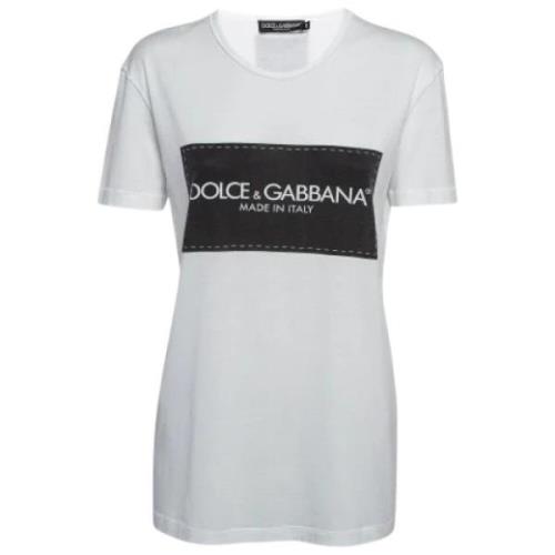 Dolce & Gabbana Pre-owned Pre-owned Tyg toppar White, Dam