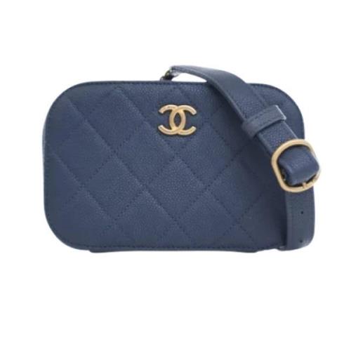 Chanel Vintage Pre-owned Laeder chanel-vskor Blue, Dam