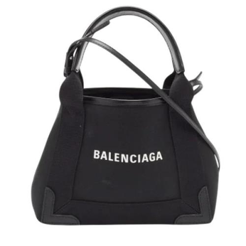 Balenciaga Vintage Pre-owned Canvas totevskor Black, Dam