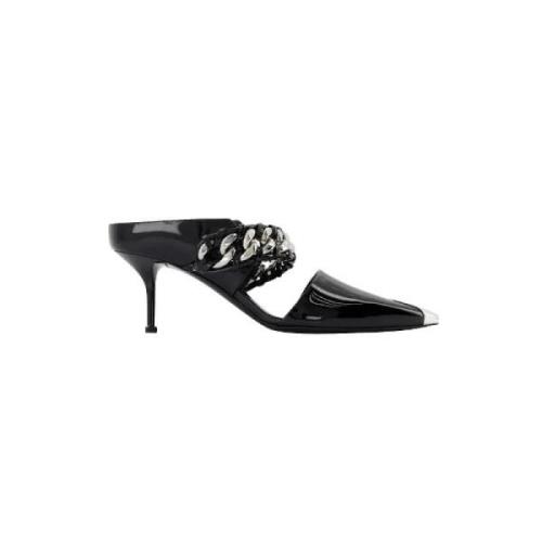 Alexander McQueen Pre-owned Pre-owned Laeder mules Black, Dam