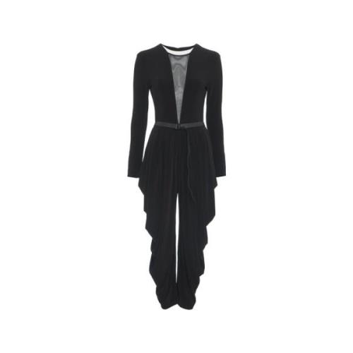 Norma Kamali Svart Overall Damkläder Aw24 Black, Dam