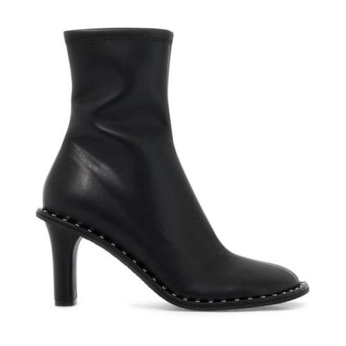 Stella McCartney Ryder Sock Ankelboots med Klack Black, Dam