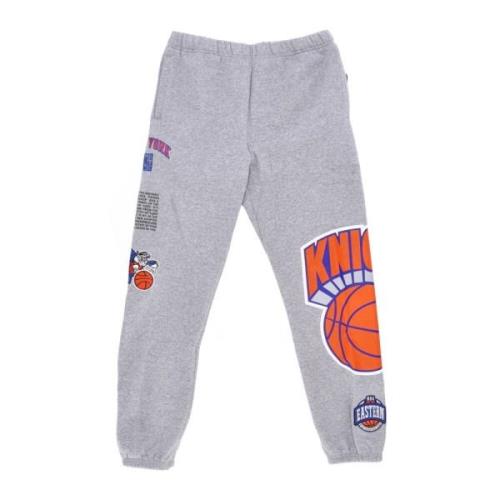 Mitchell & Ness NBA Team Origins Fleece Byxor Gray, Herr