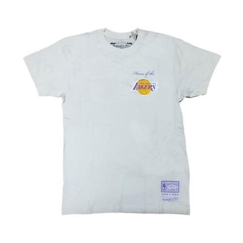 Mitchell & Ness NBA Post Card Tee Los Angeles Lakers White, Herr