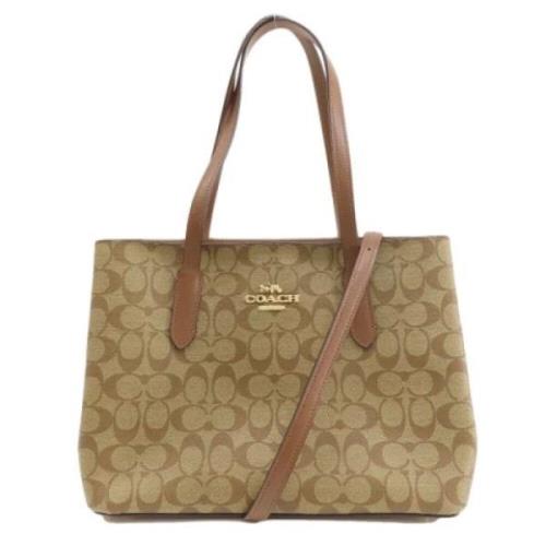 Coach Pre-owned Pre-owned Canvas totevskor Brown, Dam