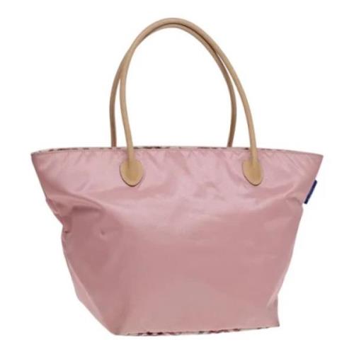 Burberry Vintage Pre-owned Nylon handvskor Pink, Dam