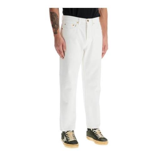 Golden Goose Stonewashed Wide Leg Jeans White, Herr