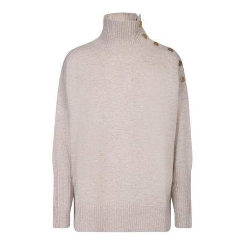 Kujten Beige Sweater Aw24 Beige, Dam